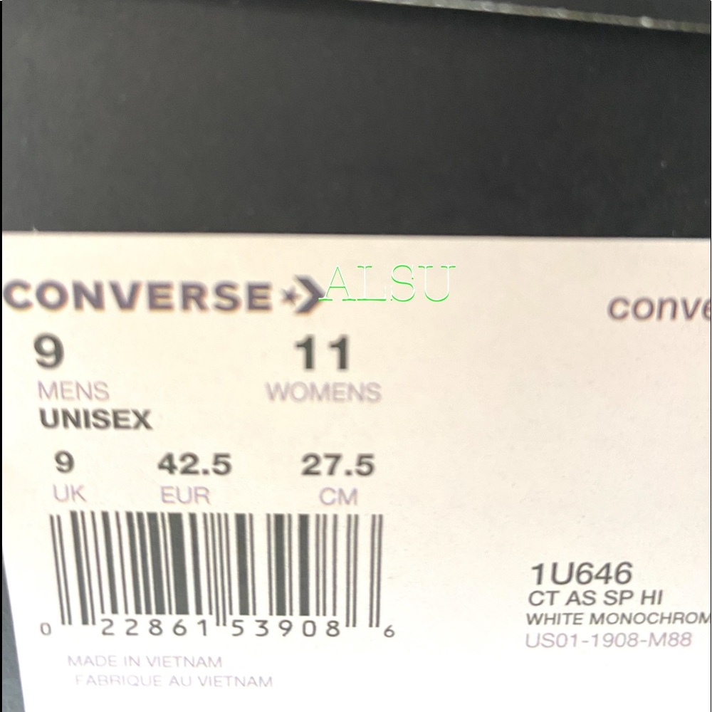 Converse Chuck Taylor AS SP High Top White Men’s - Picture 9 of 9